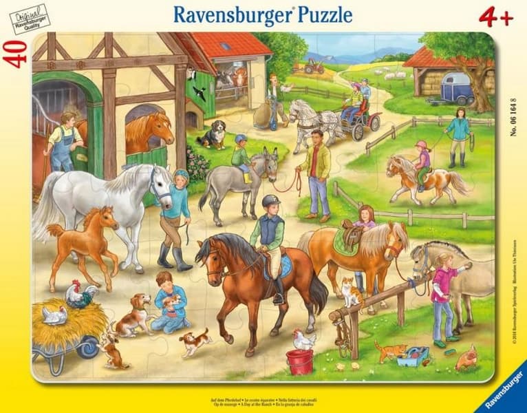 Puzzle Ravensburger Horse Farm (40 pezzi)