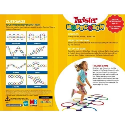 Bavytoy Skákací kroužky Twister Hopscotch