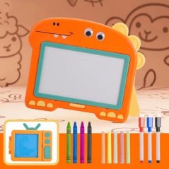 Bavytoy Kreslící tabulka 2v1 oranžová