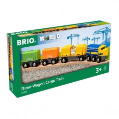 Brio: Tren de marfă cu 3 vagoane