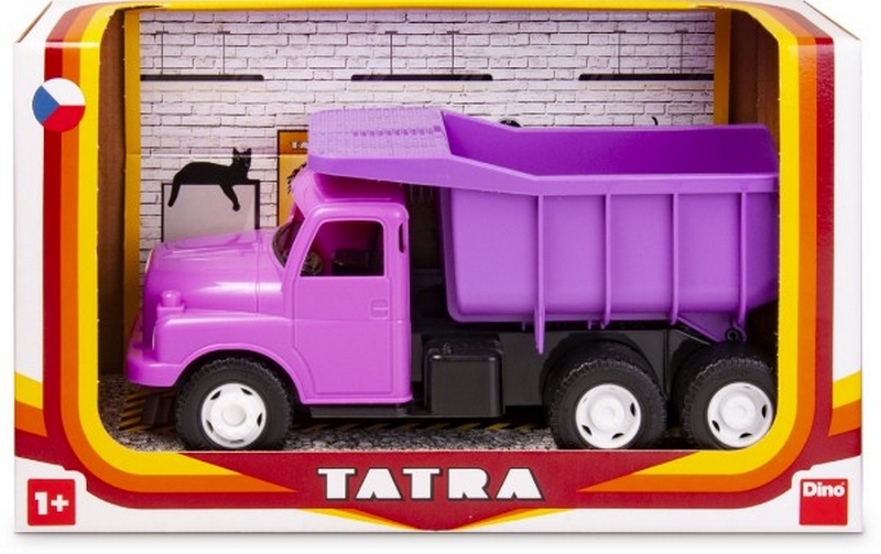 Samochód Tatra 148 plastikowy 30cm różowy