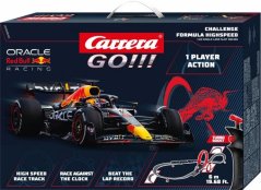 Autodráha Carrera GO!!! 68002 F1 Challenger 6m + 1 formule v krabici 54x36x7cm