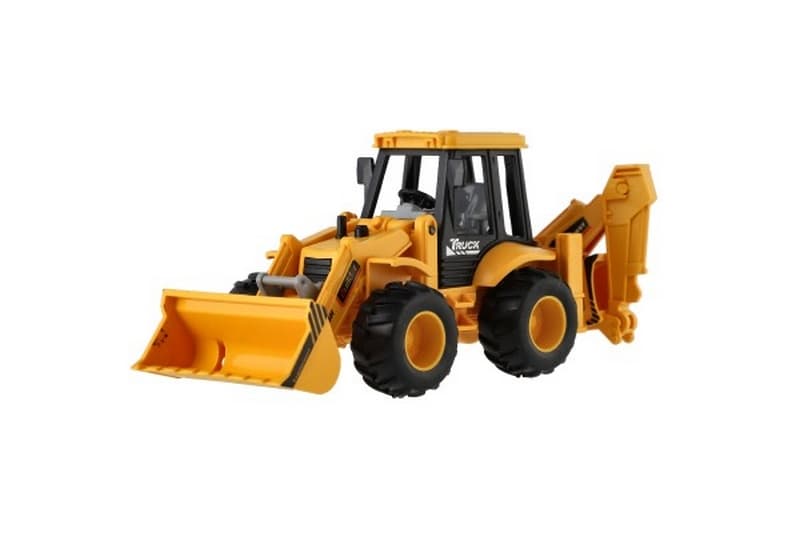 Auto stavební nakladač plast 8x17cm na setrvačník