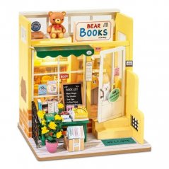 RoboTime Miniatura Casa de casa de urs librărie