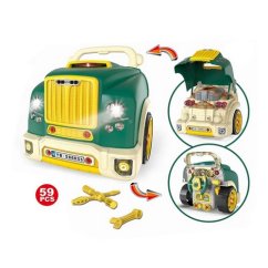 Bavytoy Atelier de voitures TRUCK vertes pour enfants