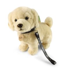 Rappa plüss kutya Golden Retriever álló pórázzal 25 cm KÖRNYEZETBARÁT
