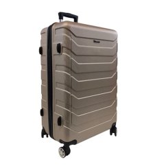 Bavy Valiză de călătorie cu carcasă rigidă 28" Ribs Gold beige