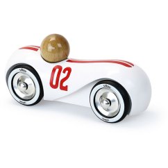 Vilac Voiture en bois Streamline vintage blanc