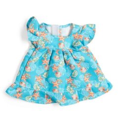 Bigjigs Toys Kék ruha kagylókkal babához 28 cm
