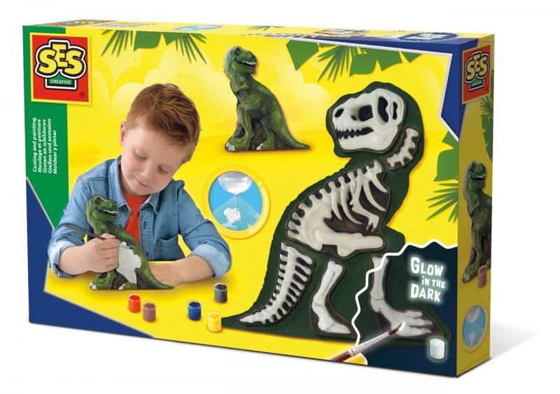 Set en plâtre - Squelette de T-rex