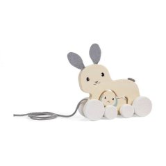 Bigjigs Toys Lapin à tirer avec bébé