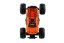 Auto RC pick up Off road terénní plast 23cm 2,4GHZ na baterie se světlem oranžový v krab. 30x15x19cm