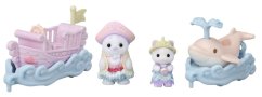 Sylvanian Families - Tengeri járművek és baba figurák vidámparkban