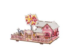 Woodcraft fa 3D puzzle Őszi ház