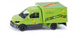 SIKU Super - mașină pentru transportul de produse ecologice cu autocolante, 1:50