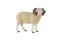 Mouton bélier domestique zoné en plastique 9cm dans un sac