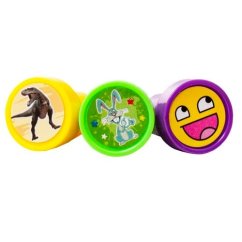 Set de timbre pentru copii 60 buc/6 culori - animale și zâmbete