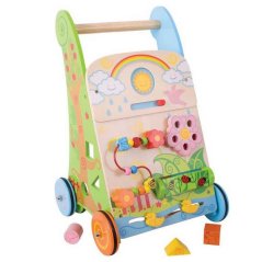 Bigjigs Baby Wooden Active Walker Garden