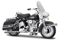 Maisto - HD - Motocykl - 1966 FLH Electra Glide®, czarny matowy, 1:18