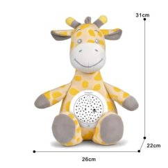 Girafă de pluș Bavytoy cu proiector