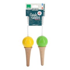 Vilac Jump Rope Ice Cream două arome galben-verde