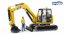 Bruder 2466 CAT mini excavateur avec figurine