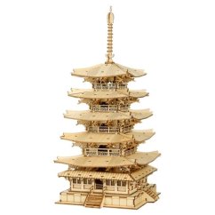 RoboTime fa 3D puzzle Ötemeletes pagoda