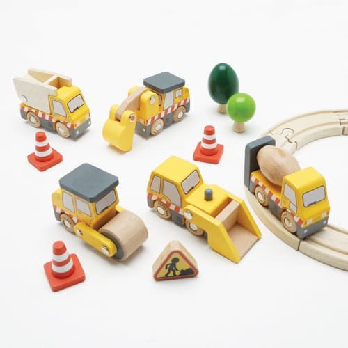 Le Toy Van Set de mașini de construcții