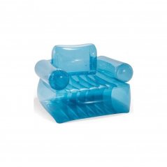 Chaise gonflable Intex bleu transparent