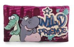 NICI vankúš Krokodíl Hippo, 43x25 cm, ZELENÝ
