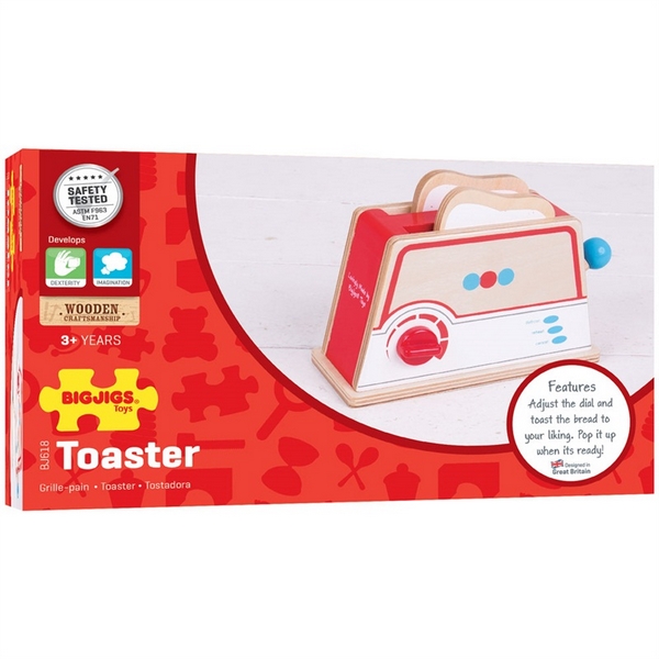 Bigjigs Toys Dřevěné hračky - Toaster