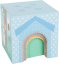 Pies pequeños Torre plegable pastel con animales