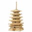 RoboTime fa 3D puzzle Ötemeletes pagoda