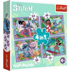 Lilo&Stitch 4in1 őrült nap puzzle dobozban 28x28x6cm