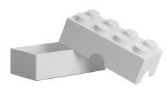 Box na občerstvenie LEGO 100 x 200 x 75 mm - biely