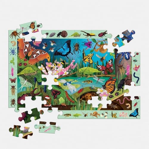 Mudpuppy Puzzle Bichos y Mariposas 64 piezas