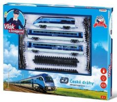 Train des chemins de fer tchèques avec rails 23pcs sur batteries