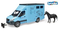 Bruder 2674 MB Sprinter Horse Transport avec figurine de cheval
