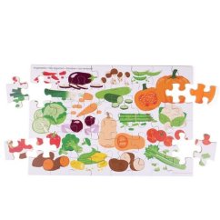 Bigjigs Toys Floor Puzzle Zöldségek