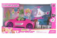 Auto pre bábiky s vrtuľníkom