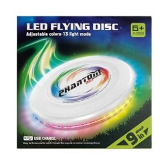 Bavytoy LED Frisbee Flying Disc 9" Alb