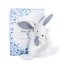 Doudou Boîte cadeau bleue - mini lapin 17 cm