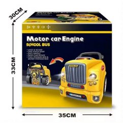 Bavytoy Atelier de mécanique automobile Bus scolaire pour enfants