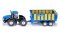 SIKU Farmer 1947 - Traktor New Holland s prívesom Joskin, 1:50