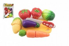 Plastic pentru tăierea legumelor cu placă de tăiere 13,5x8cm cu cuțit