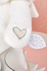 Doudou Set cadou Ursuleț de pluș cu pătură 30 cm bej