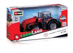 Bburago - FARMLAND, Traktor Massey Ferguson 8740S s předním nakladačem, 10cm