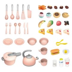 Bavytoy Sada nádobí 45ks pink