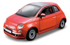 Bburago - Cars HOBBY, Fiat 500 (2007), metalický bronz, 1:32