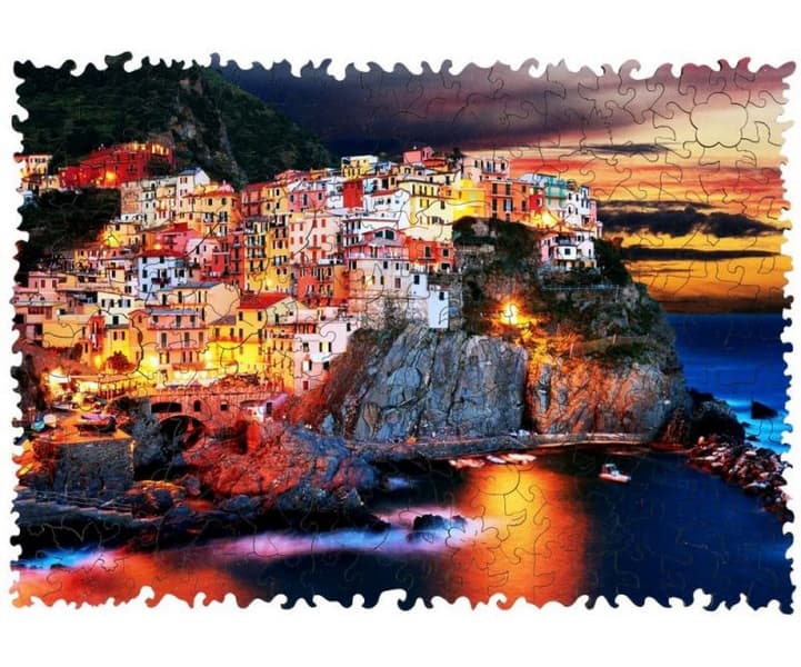 Puzzle colorato in legno - Manarola, Italia